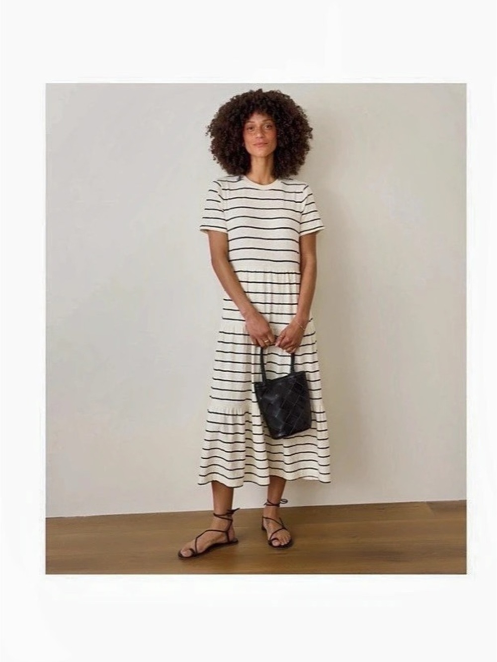 Sadie Vintage Slub Midi Dress